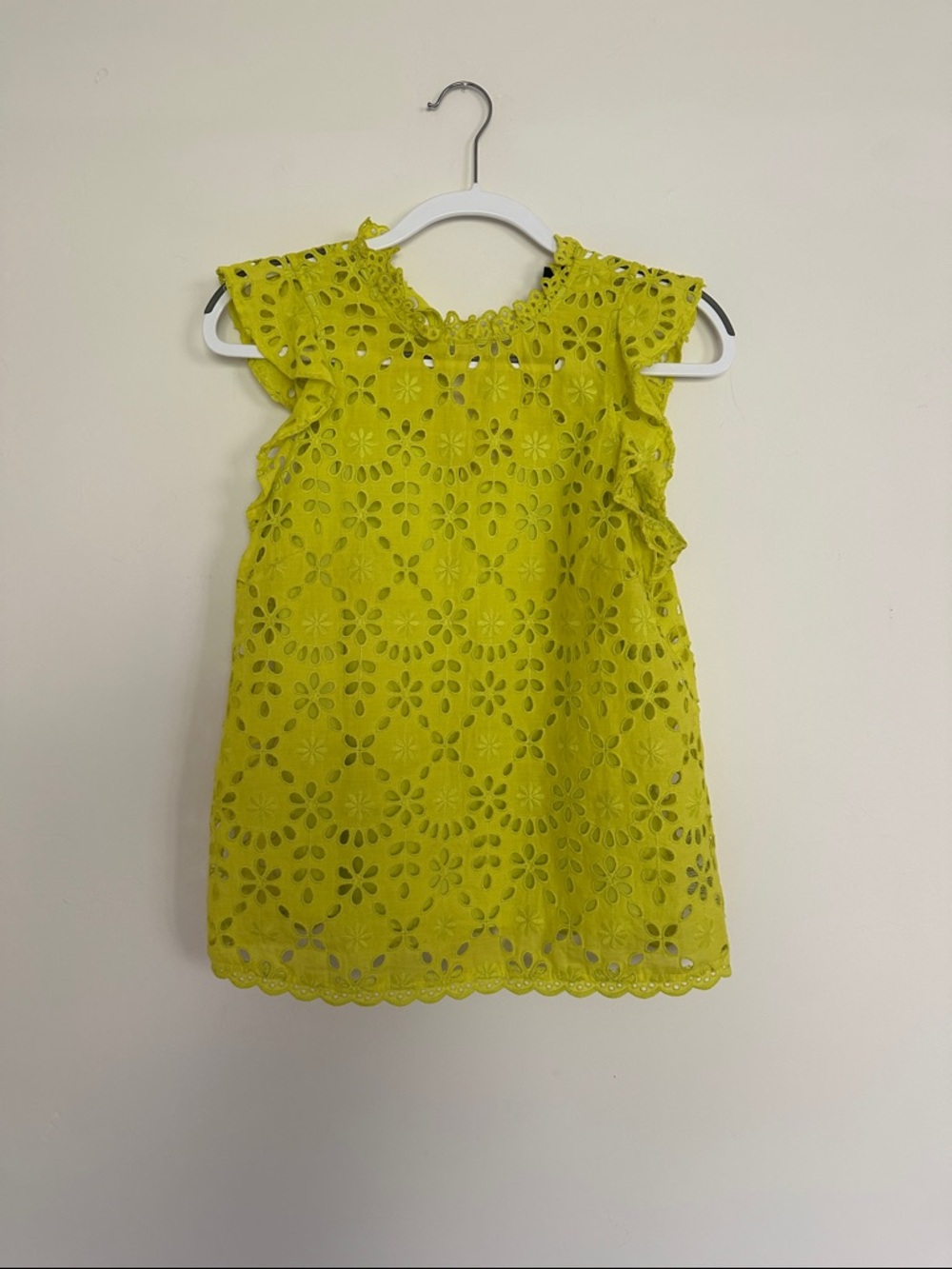 J Crew eyelet top